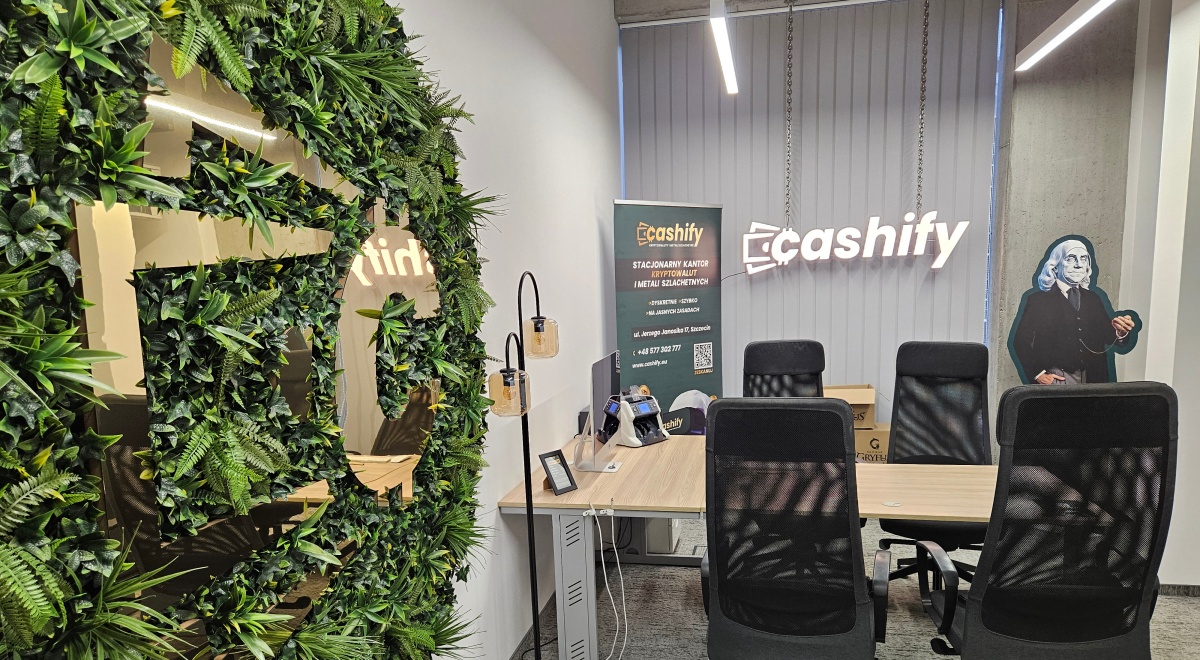 Kantor kryptowalut Cashify w Szczecinie