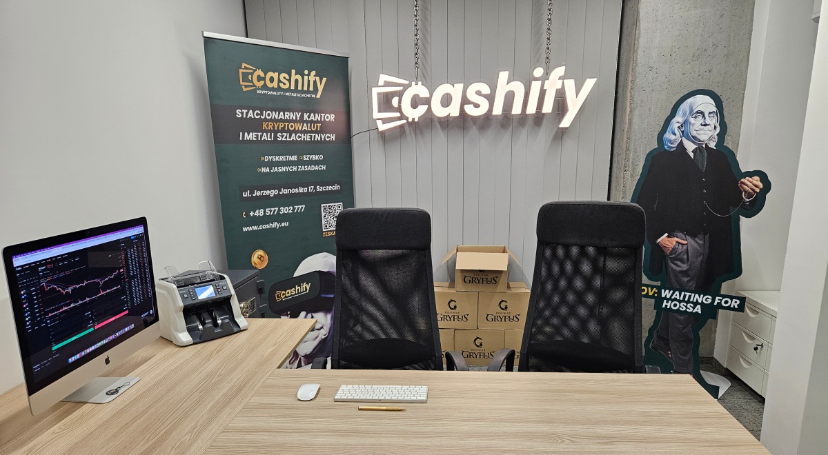 Kantor kryptowalut Cashify w Szczecinie