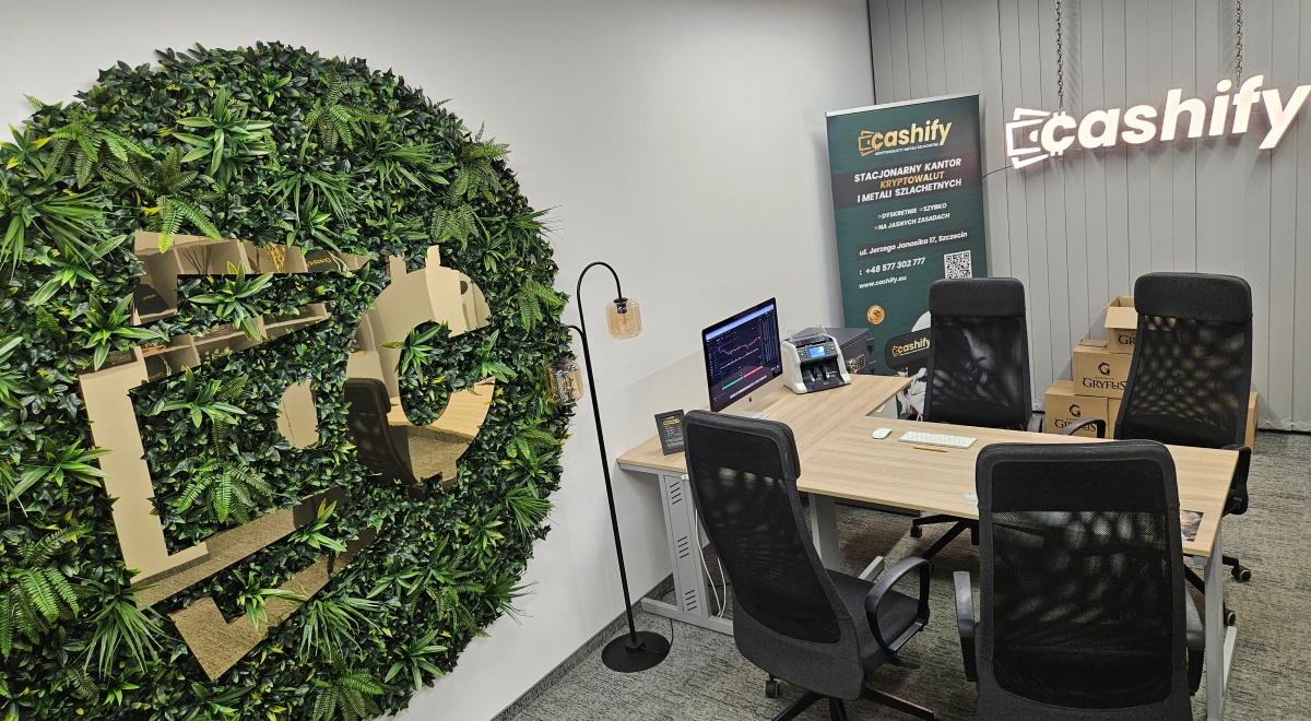 Kantor kryptowalut Cashify w Szczecinie