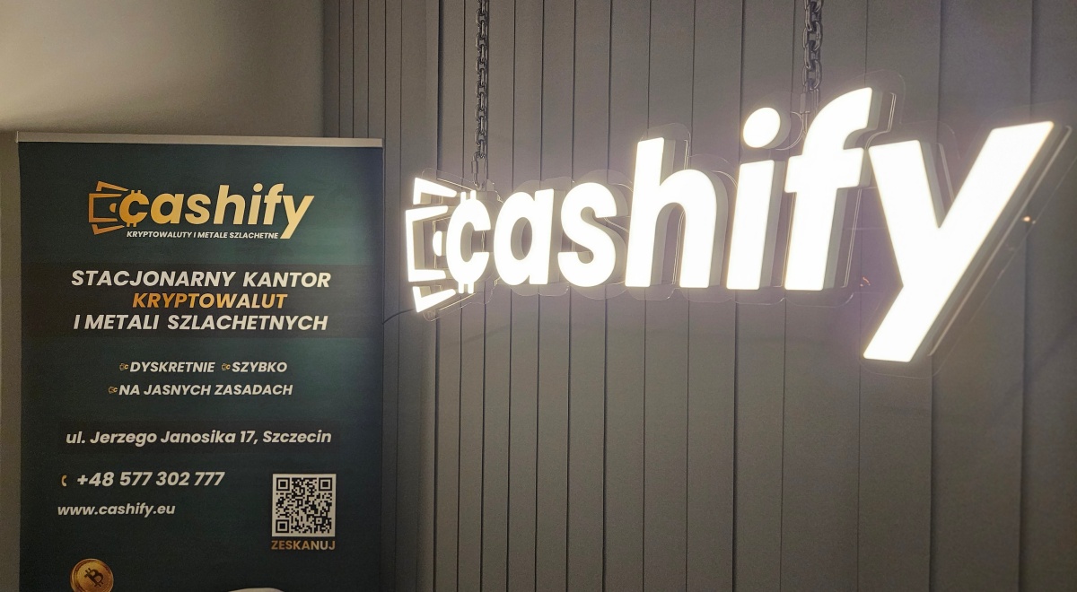 Kantor kryptowalut Cashify w Szczecinie