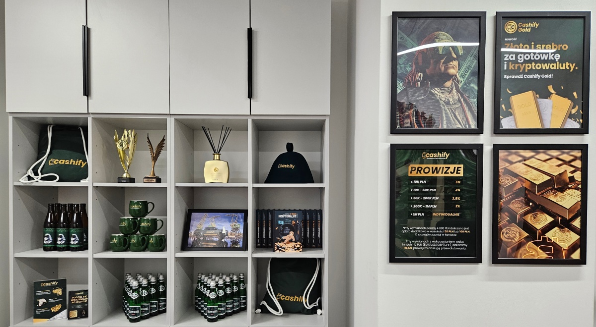 Kantor kryptowalut Cashify w Szczecinie